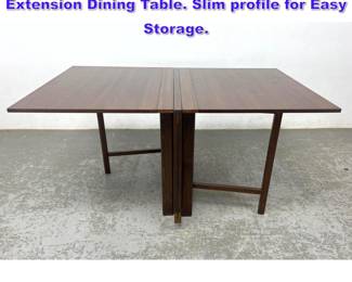 Lot 1244 Bruno Mathsson the Maria table. Extension Dining Table. Slim profile for Easy Storage. 