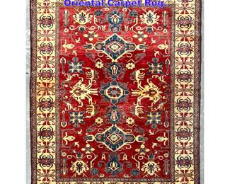 Lot 789 7 3 x 9 Hand Knotted Kazak Oriental Carpet Rug. 