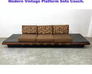 Lot 1324 Adrian Pearsall Mid Century Modern Vintage Platform Sofa Couch. 