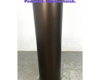 Lot 773 Tall Metal Laminate Column Pedestal. Bronze finish.