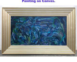 Lot 1296 NEJAT DEVRIM Abstract Modern Painting on Canvas. 