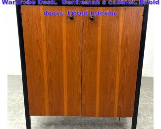 Lot 783 George Nelson Herman Miller Wardrobe Desk. Gentleman s cabinet. Bifold doors. Fitted Interior. 