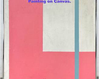 Lot 1040 Paulo Pasta Abstract Modern Painting on Canvas. 