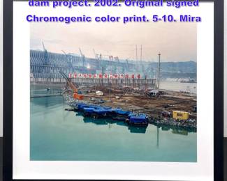 Lot 994 EDWARD BURTYNSKY Three gorges dam project. 2002. Original signed Chromogenic color print. 510. Mira