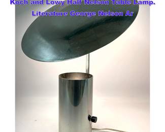 Lot 1026 George Nelson and Associates for Koch and Lowy Half Nelson Table Lamp. Literature George Nelson Ar