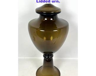 Lot 753 Large Hand Blown Murano Glass Lidded urn.