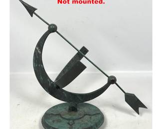 Lot 1654 Bronze Armillary Sundial. Not mounted.