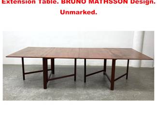 Lot 1872 Vintage Maria Drop Side Dining Extension Table. BRUNO MATHSSON Design. Unmarked.