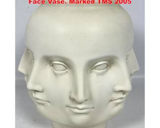 Lot 1693 Fornasetti Style Perpetual Multiple Face Vase. Marked TMS 2005
