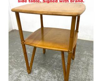 Lot 2102 HEYWOOD WAKEFIELD Ashcroft side table. Signed with brand.