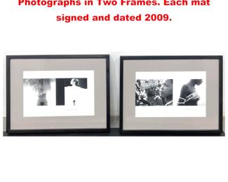 Lot 1711 2pc SAM HASKINS Black and White Photographs in Two Frames. Each mat signed and dated 2009.