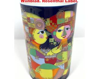 Lot 1634 Rosenthal Studio line vase by Bjorn Wiinblad. Rosenthal Label.