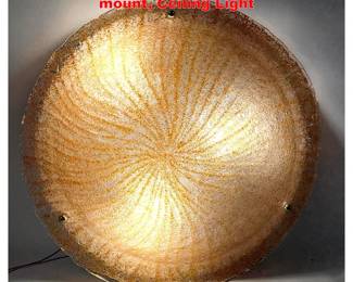 Lot 1886 Large round Mazzega Murano flushmount, Ceiling Light