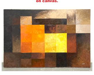 Lot 1824 UBERTO POLLI Oil painting on canvas.