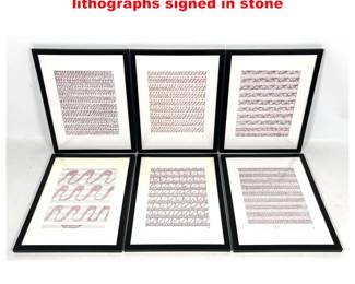 Lot 1674 6pcs LOUISE BOURGEOIS offset lithographs signed in stone