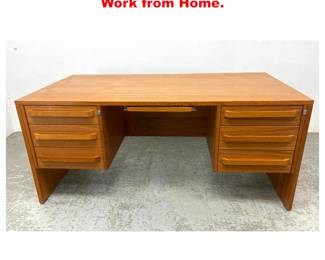 Lot 2009 Danish Modern Teak Desk. Office. Work from Home.
