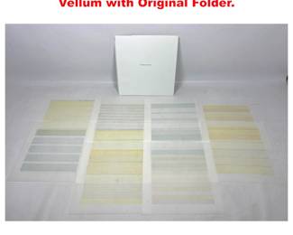 Lot 1678 10pcs AGNUS MARTIN Prints on Vellum with Original Folder.