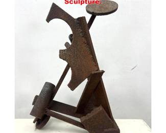 Lot 1906 Abstract Modern Welded Iron Sculpture.