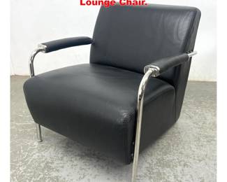 Lot 2017 Chrome Frame Modernist Lounge Chair.