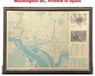 Lot 1985 Jorge Guzman Hernandez Map of Washington DC, Printed in Spain