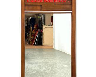 Lot 2067 Vintage American Modern Walnut Framed Wall Mirror .