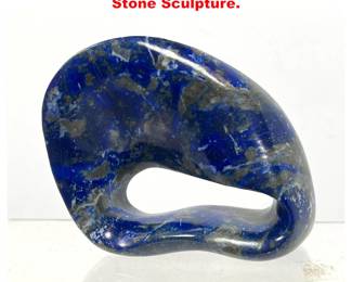 Lot 1647 Small Abstract Lapis Lazuli Stone Sculpture.