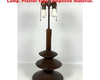 Lot 1763 Alberto Giacometti Style Table Lamp. Plaster type composite material.
