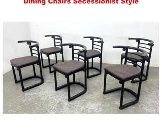 Lot 1875 Set 6 Josef Hoffmann Fledermaus Dining Chairs Secessionist Style