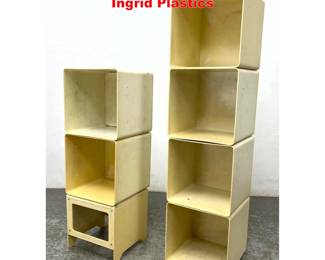 Lot 2064 Modular plastic shelving by Ingrid Plastics