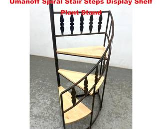 Lot 1976 Mid Century Modern Arthur Umanoff Spiral Stair Steps Display Shelf Plant Stand