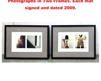 Lot 1712 2pc SAM HASKINS Color Photographs in Two Frames. Each mat signed and dated 2009.
