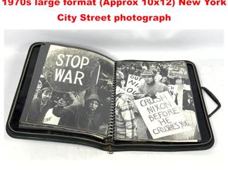 Lot 1717 Portfolio of 24 Vintage 1960s and 1970s large format Approx 10x12 New York City Street photograph