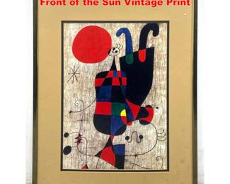 Lot 2096 After Joan Miro Figures and Dog in Front of the Sun Vintage Print