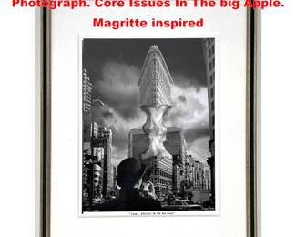 Lot 1786 Thomas Barbey Original Photograph. Core Issues In The big Apple. Magritte inspired