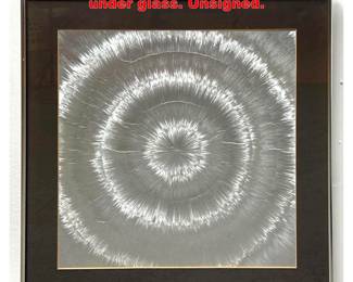 Lot 1762 Vintage Foil starburst art. Framed under glass. Unsigned.