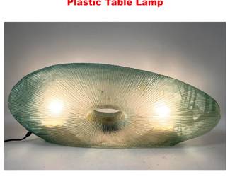 Lot 1880 Modernist Abstract sculptural Art Plastic Table Lamp