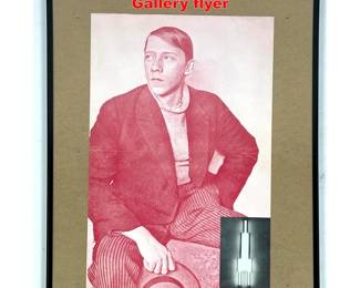 Lot 1702 DAN FLAVIN for Leo Castelli Gallery flyer