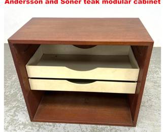 Lot 1949 Borge Mogensen for AB Karl Andersson and Soner teak modular cabinet