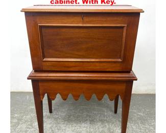Lot 1944 Lexington Drop front bar Liquor cabinet. With Key.