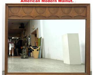 Lot 2060 Broyhill Brasilia Wall Mirror. American Modern Walnut.