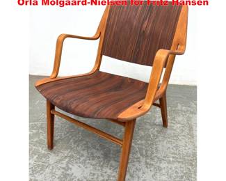 Lot 2097 Vintage Ax chair by Peter Hvidt and Orla MolgaardNielsen for Fritz Hansen