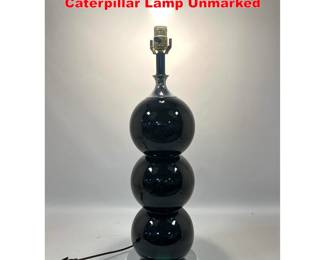 Lot 2084 Kovacs Opaline Stacked Ball Caterpillar Lamp Unmarked