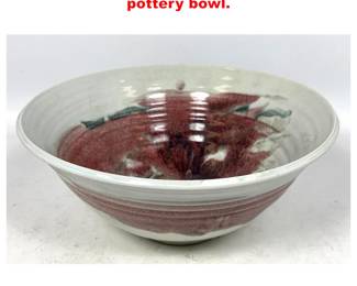 Lot 1630 Tim Mather signed art pottery bowl.