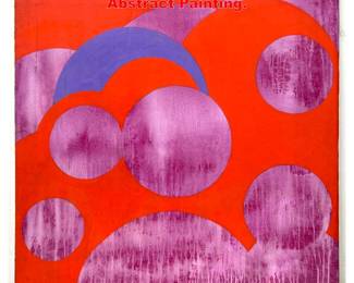 Lot 1816 Graphic Bold Color Modernist Abstract Painting.