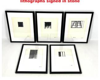 Lot 1677 5pcs BRICE MARDEN offset lithographs signed in stone