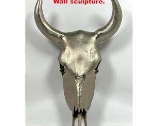 Lot 1624 Aluminum Steer head. Wall sculpture.
