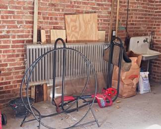 Fire log stands, Weber Charcoal grill