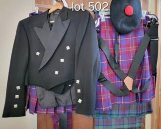 Scottish kilt attire