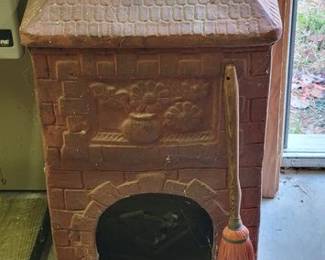 Terra cotta outdoor chimney