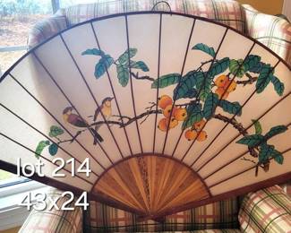 Bamboo trimmed decorative Asian fan